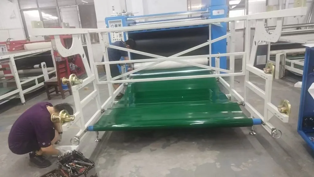 Each item is inspected and photographed prior to shipment, and once everything is confirmed to be in order, the equipment is loaded onto the truck and shipped.
