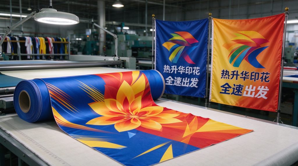 Applications of Flags and Banners Printed with a Sublimation Drum Transfer Printer